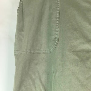 Sage Olive Green Cotton Cargo Pants image 6