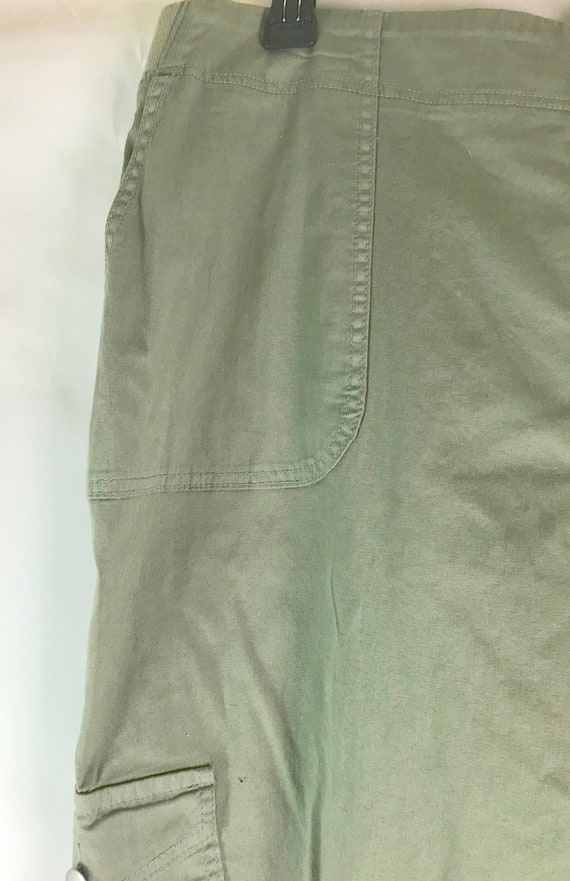 Sage Olive Green Cotton Cargo Pants - image 6