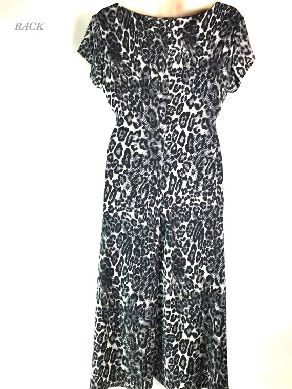 Vintage Leopard Print Dress - image 4