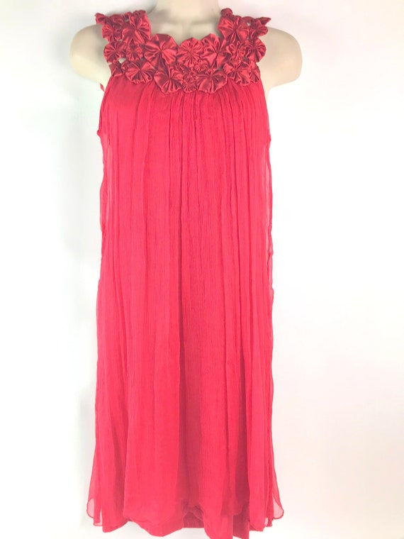 Fifties Style Silk Flapper Dress - image 2