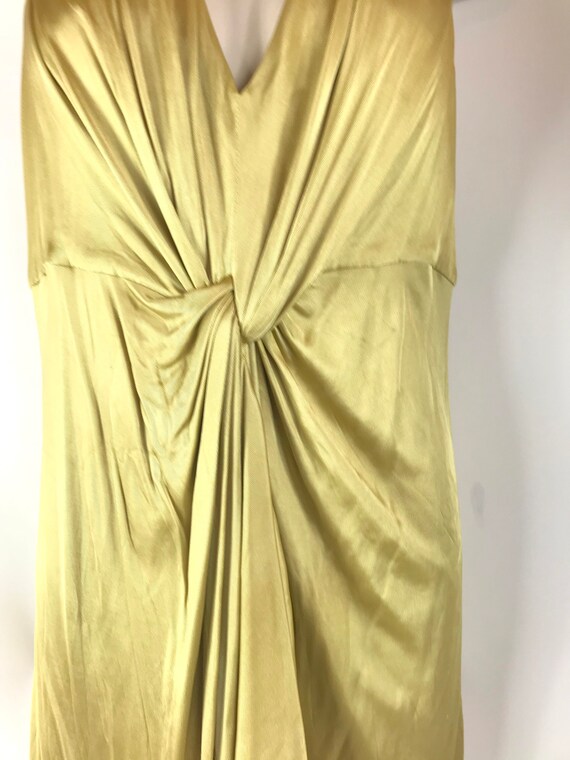 Vintage Gold Satin Flapper Event Dress - image 2