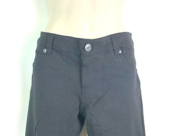 vintage Black Stovepipe Stretch Coton Jeans