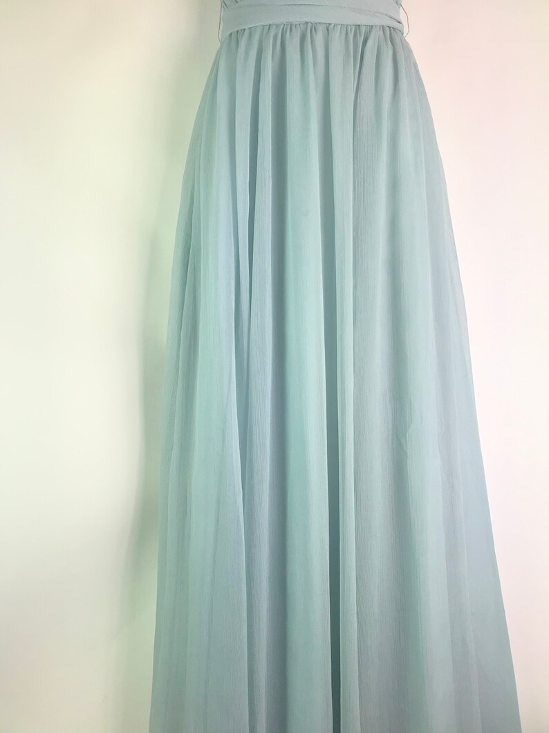 Eighties Baby Blue Evening Gown image 3