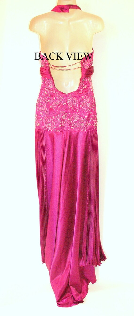 Gorgeous Burgundy Scarlet Floor Length Gown - image 9