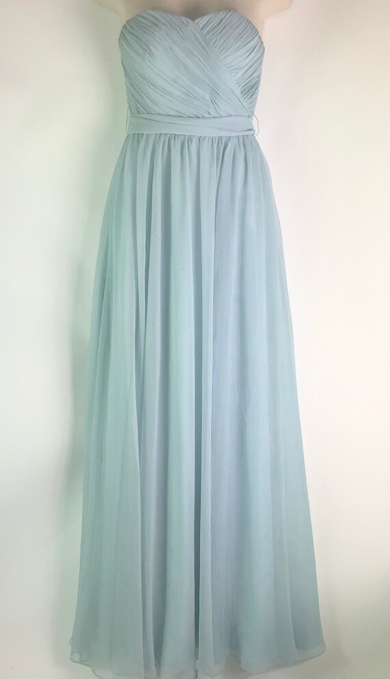 Eighties Baby Blue Evening Gown - image 5