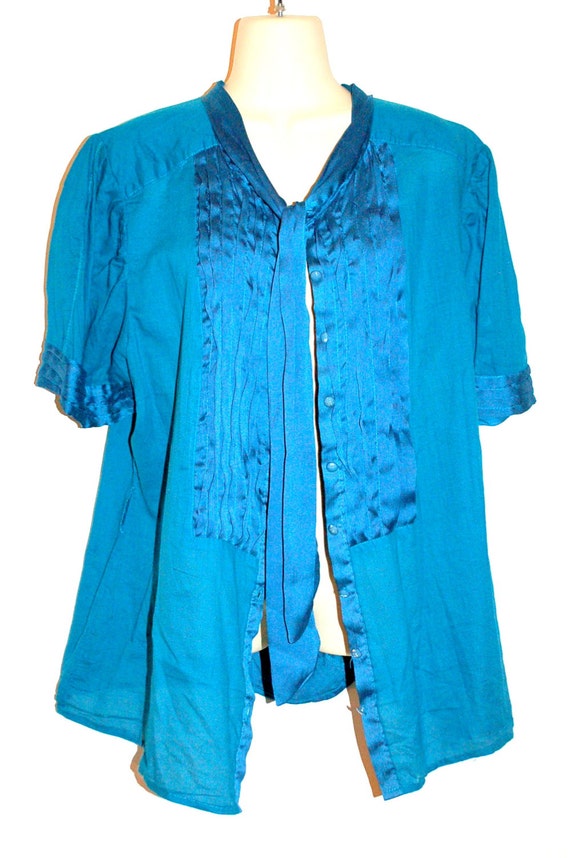 Vintage ladies silk blend top