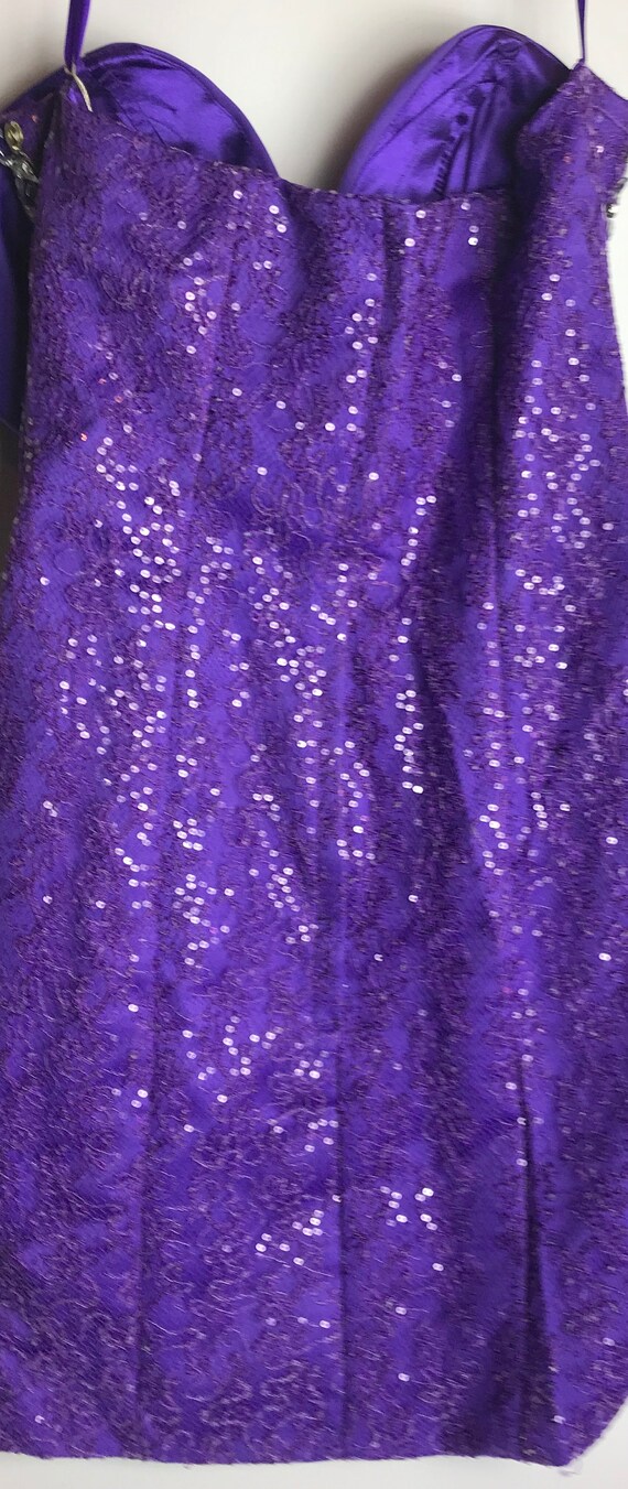 Purple rhinestone dress hotsell
