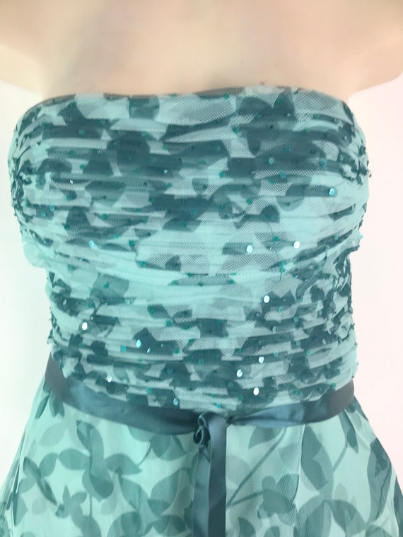 green emerald velvet dress Pleated Gown – BCBGMAXAZRIA main image 0
