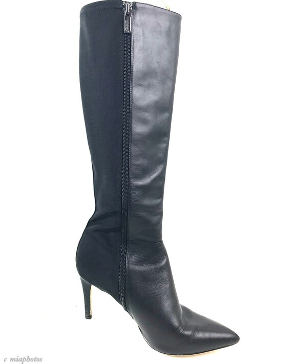 Vintage Calvin Klein Ladies Black Leather Boots - image 6