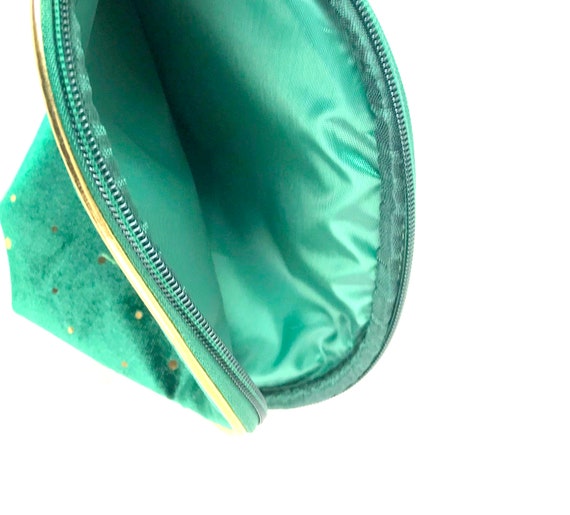 Emerald Green Roundtop Velvet Clutch - image 4