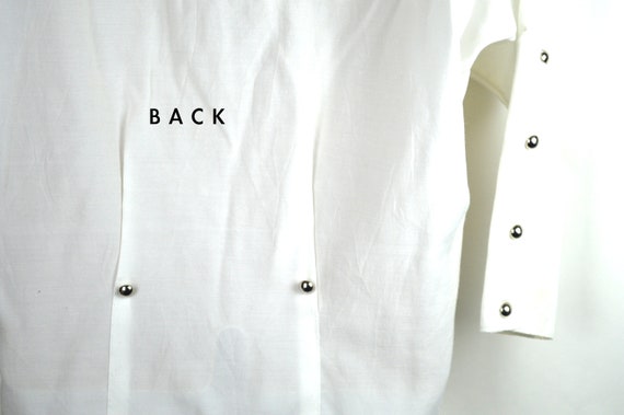 Classic Tailored White Cotton Ladies Shirt - image 5