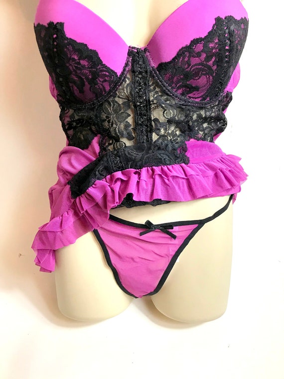 Vintage Jessica McClintock 2pc Lingerie set - image 1