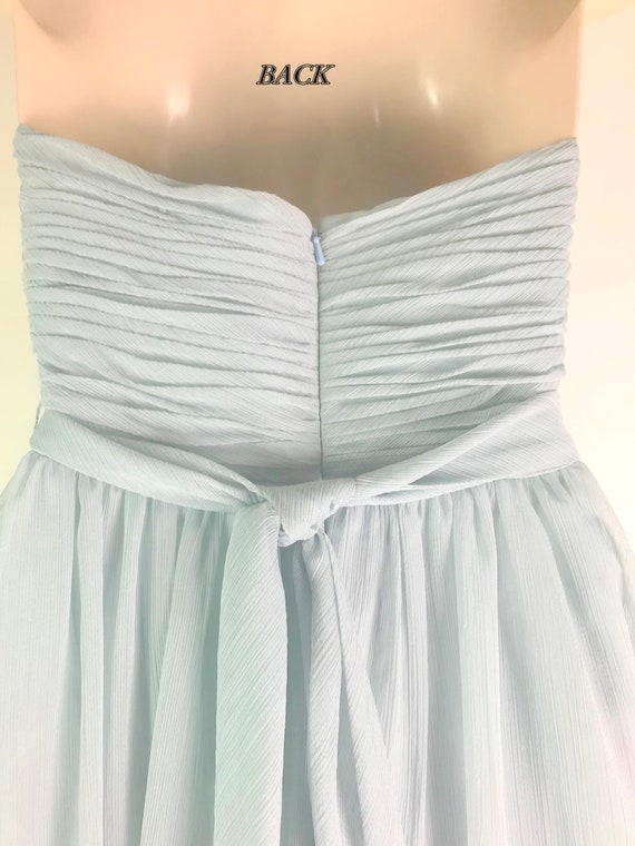 Eighties Baby Blue Evening Gown - image 7