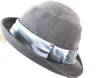 Fifties Gray Dome Wool Hat