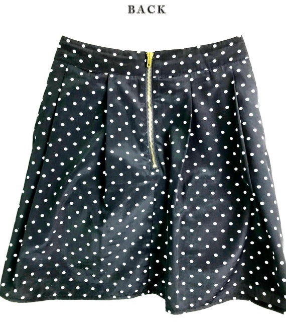 Sixties Polka Dot Flare Mini Skirt - image 2