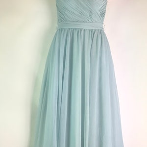 Eighties Baby Blue Evening Gown image 2