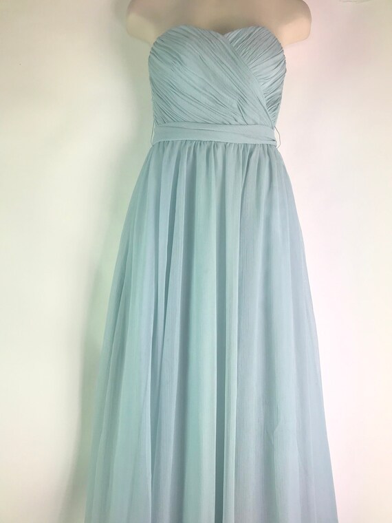 Eighties Baby Blue Evening Gown - image 2