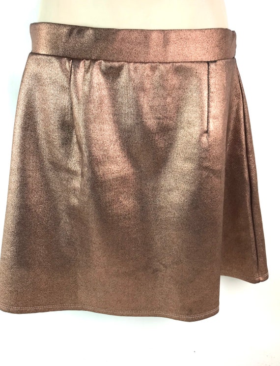 Vintage Bronze Mini Skirt - image 1