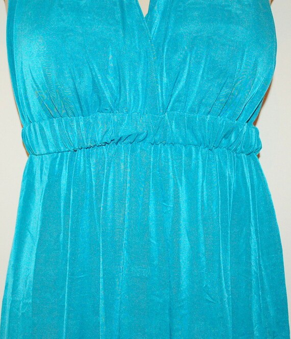 Vintage Halter Top Silk Dress - image 3