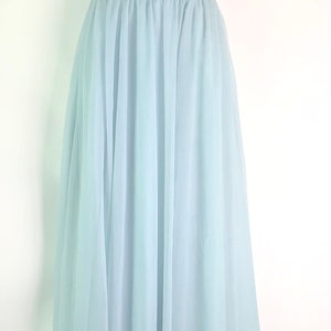 Eighties Baby Blue Evening Gown image 4