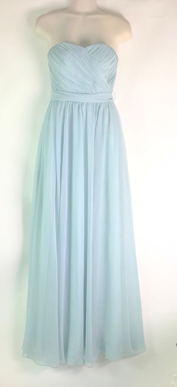 Eighties Baby Blue Evening Gown - image 4