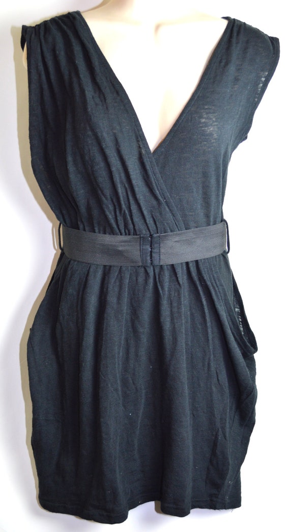 Vintage Eighties Sassy Little Black Dress - image 1