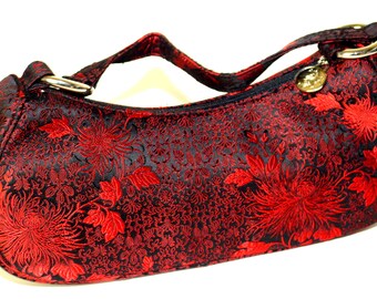 Vintage Oriental Silk Brocade Handbag