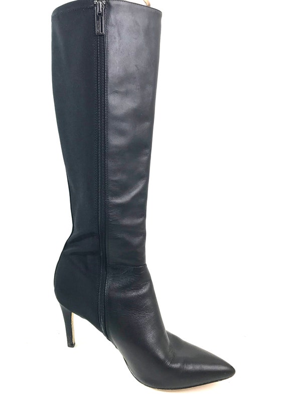 Vintage Calvin Klein Ladies Black Leather Boots - image 2