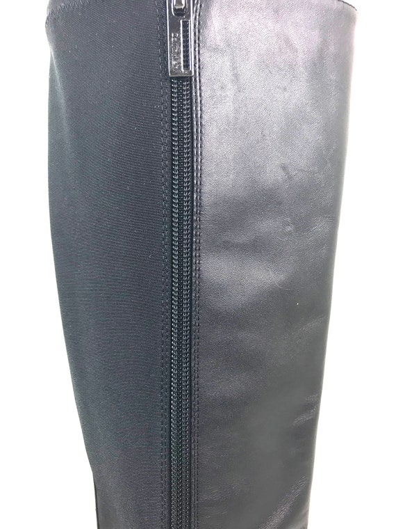 Vintage Calvin Klein Ladies Black Leather Boots - image 3