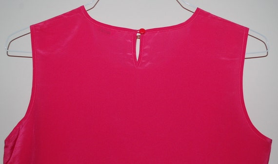 Vintage Hot Pink Silk Blouse - image 2