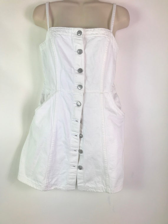 Vintage White Cotton Dress - image 2