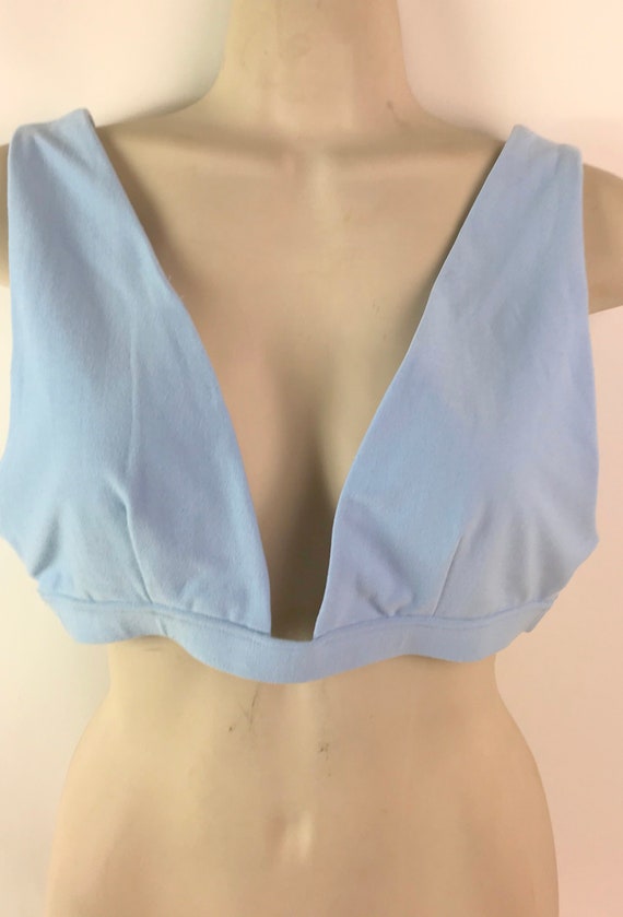 Vintage Baby Blue Crop Top