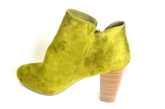 Ladies Olive Booties