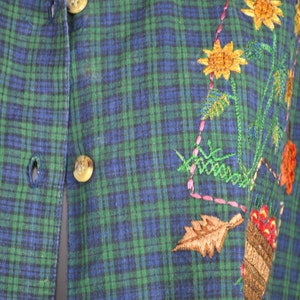 Vintage Emboidered Flannel Shirt image 3