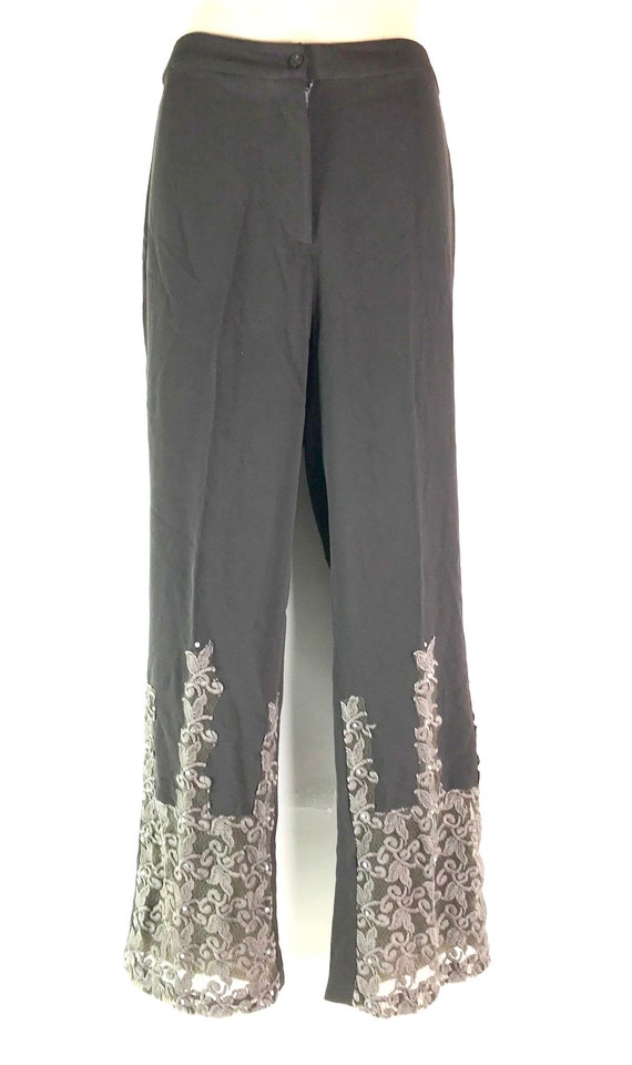 Vintage Ladies Embroidered Pants