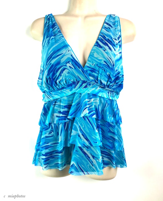 vintage aqua swimsuit - Gem