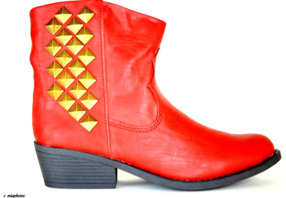 Vintage Cowboy Leather Ankle booties