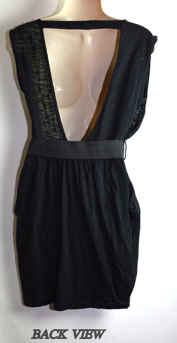 Vintage Eighties Sassy Little Black Dress - image 4