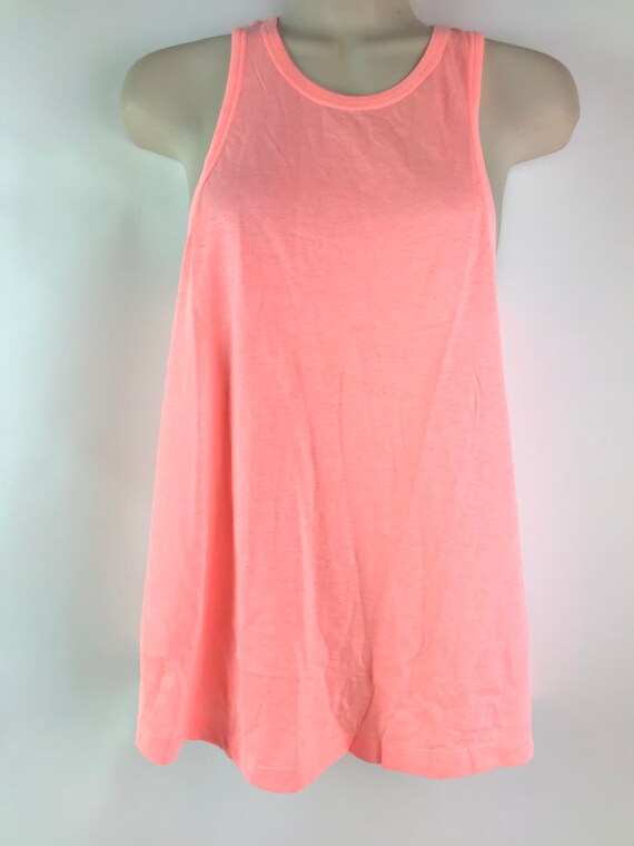 Cool and Comfy Coral Cotton Summer Open Back Top