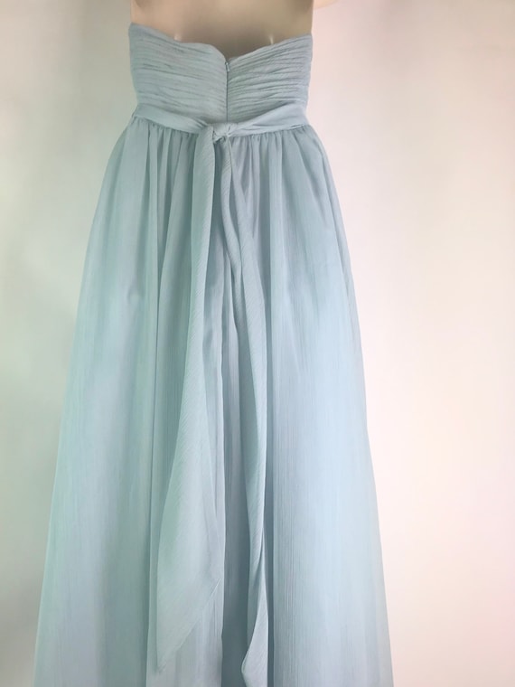 Eighties Baby Blue Evening Gown - image 9