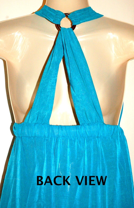 Vintage Halter Top Silk Dress - image 4