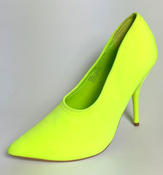 Vintage Chartreuse Pumps