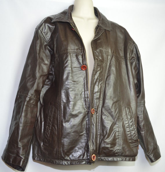 Vintage leather jacket by Real Leather