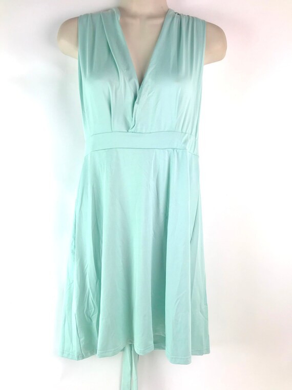 Vintage Mint Halter Backless Dress - image 2