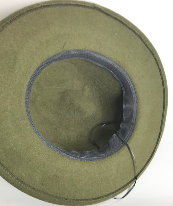 Vintage wool felt Fedora hat - image 3