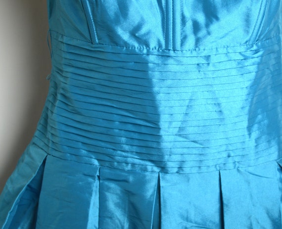 Vintage Eighties Strapless Cocktail Prom Dress - image 3
