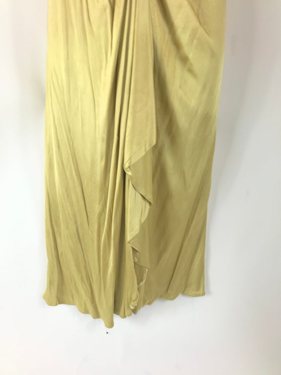 Vintage Gold Satin Flapper Event Dress - image 4