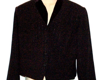 Vintage krijtstreep damesjas/blazer