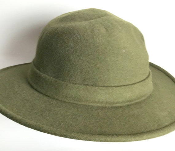 Vintage wool felt Fedora hat - image 2