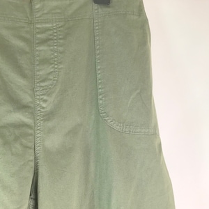 Sage Olive Green Cotton Cargo Pants image 1